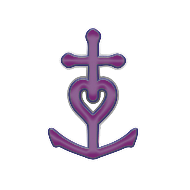 Growth by Choice emblem: cross, heart, and anchor